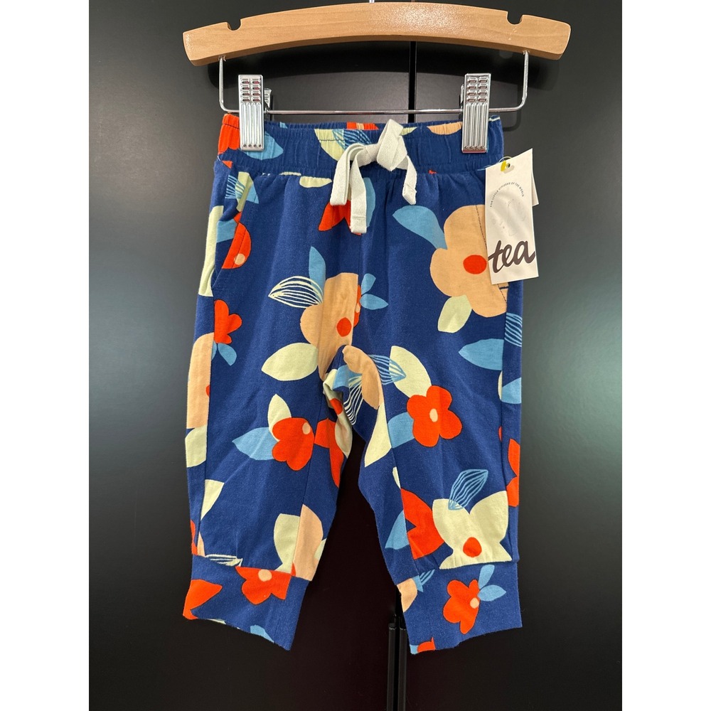 Tea Collection Turkish Coastal Floral Stretchy Everyday Jogg Pants 3-6M NWT
